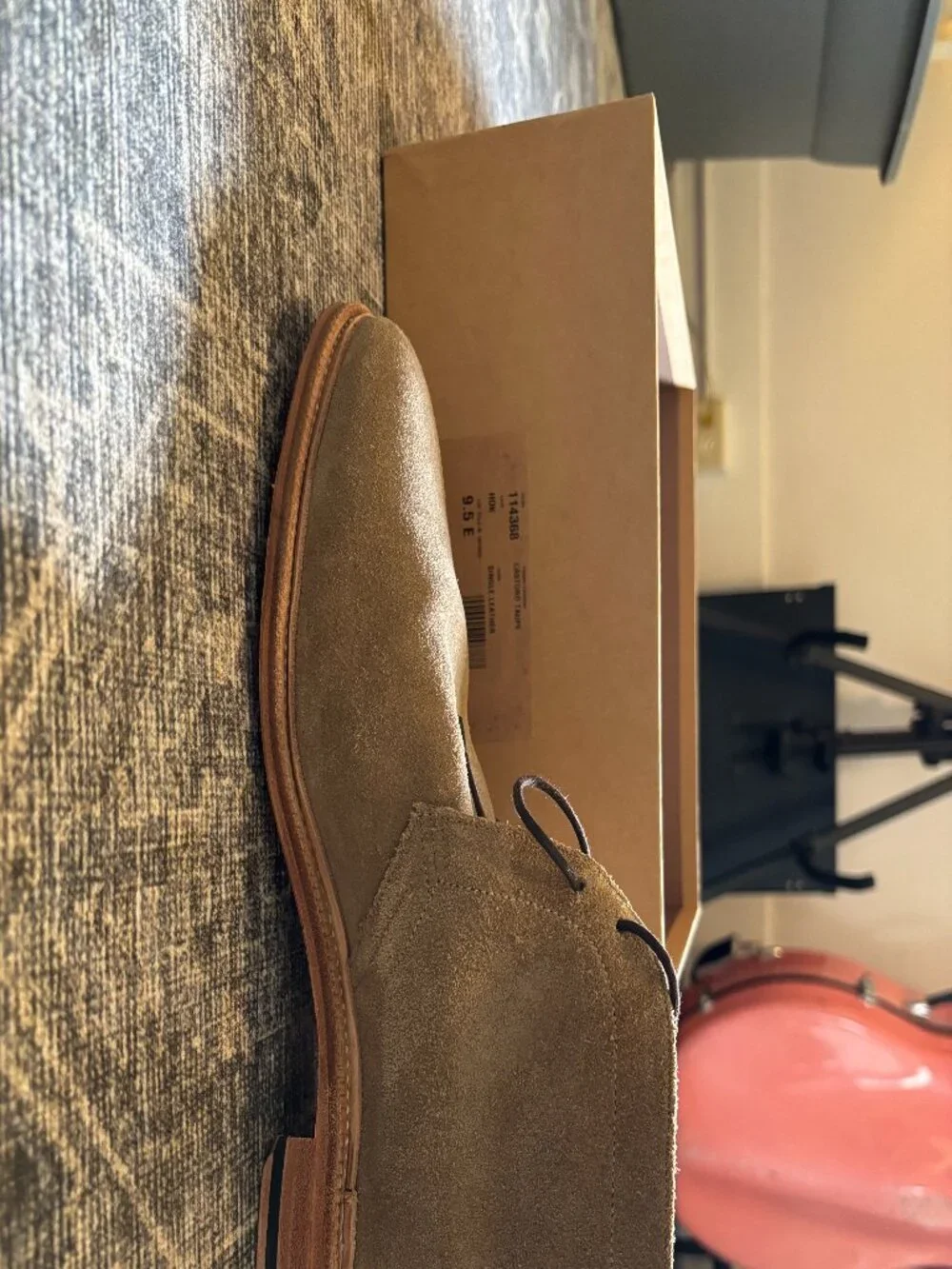 Meermin 114368 Castoro Suede Desert Boot, Taupe (Tan)